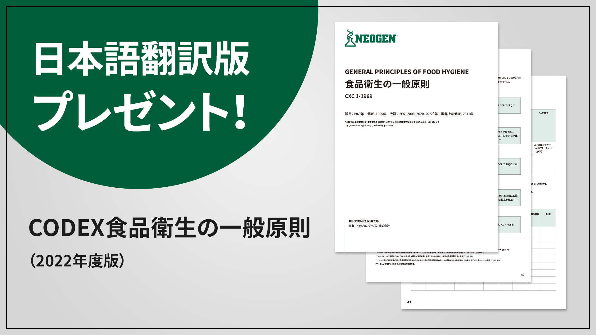 CODEX 2022年版「食品衛生の​一般原則」日本語訳